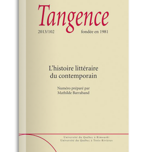 n° 102 / L'histoire littéraire du contemporain